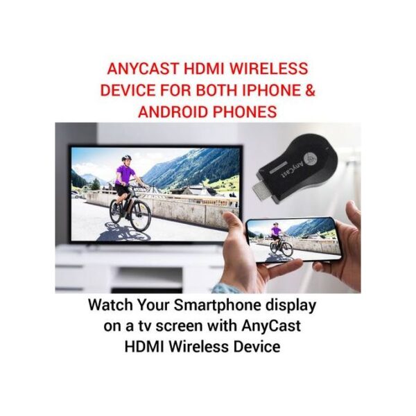 Watch Your Smartphone display on a tv screen with AnyCast HDMI Wireless Device