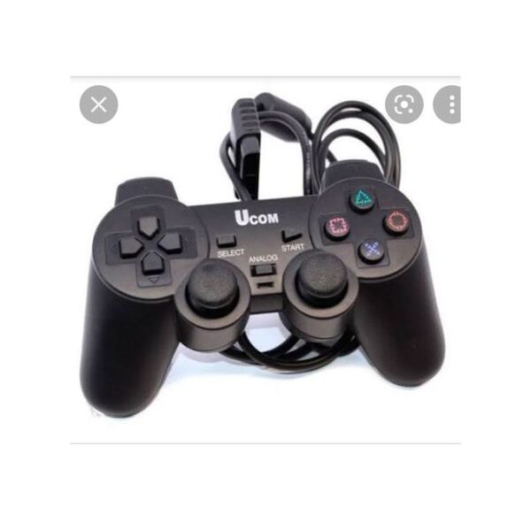 USB Vibration Shock PC Computer Game Pad - Black