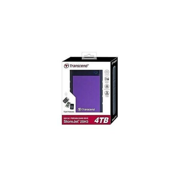 Transcend 4TB Portable Hard Drive - Purple