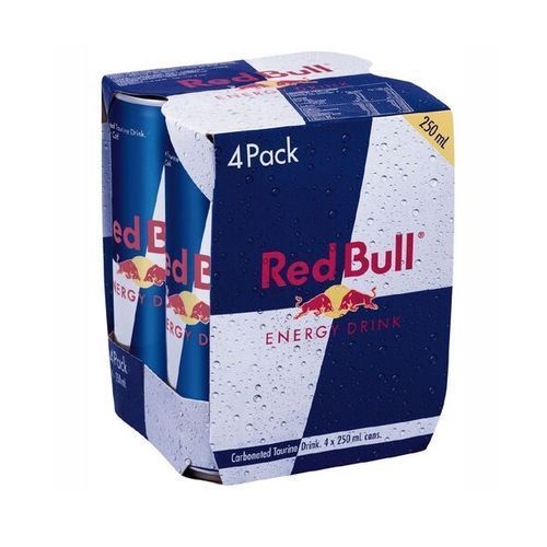 Red Bull 250ml Four pack Energy Drink (Blue/White)