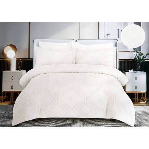 6x6 inch 5 Pack Egyptian Cotton Sandy White Duvet (Luxor Mosaic)