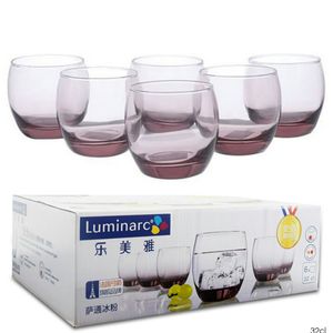 Luminarc 6 Pack Ice Pink Mini Glass Tumbler