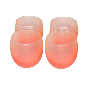 Luminarc 4 Piece Short Frost Glass Tumblers