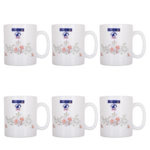 Luminarc Elizabeth Floral Print 6 Pack Cup Set