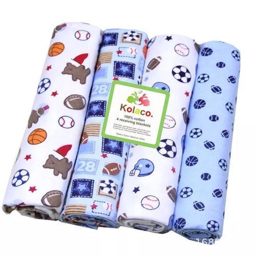 102cm x 76cm 4 Pack Kolaco 100 Percent Cotton Babycot Bedsheets