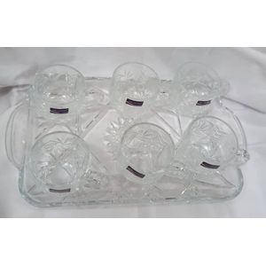 Luminarc Tea Glass Cups and Tray Set