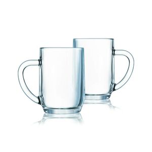 Luminarc Clear Glass 6 Pack Coffee Mug Set