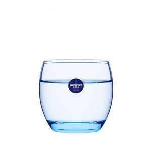 Luminarc Compact size 6 Pack Glass Tumblers(Blue themed)