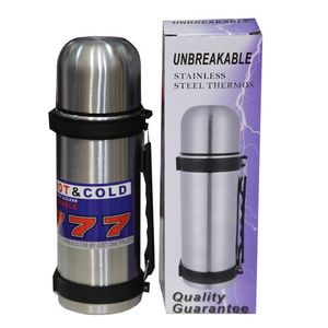 Hot and Cold 1.1 Litre Stainless Steel Flask