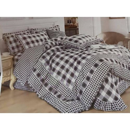 6x6 inch 4 Pack Nilemartt Checkered Zipper Duvet Combo