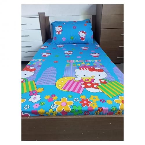 4x6 inch 2 Pack Comic Styled Kitty Power Duvet Set