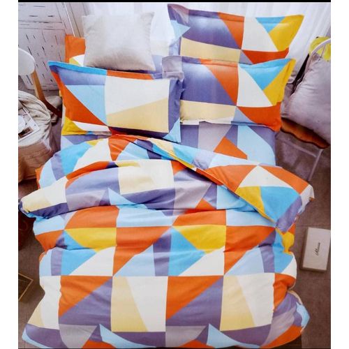 5x6 inch 4 Pack Smart Choice Multicolor Abstract Bedcover Set