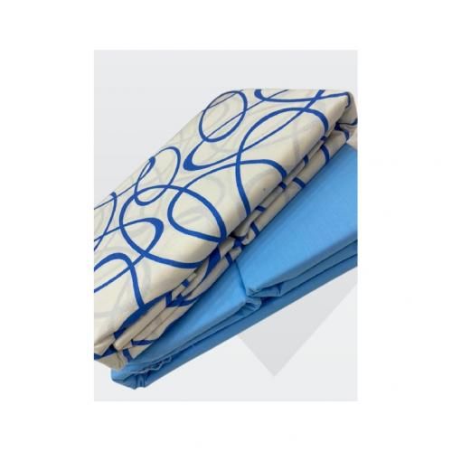 5x6 inch 2 Pack Pakistan Cotton Abstract Design Bedsheet Set