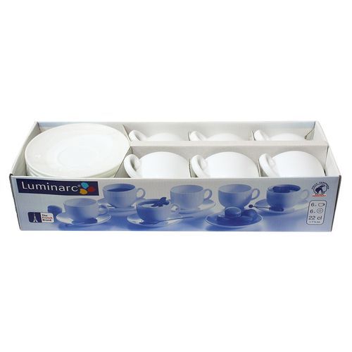 Luminarc 12 Pack Plain Dinnerware Set