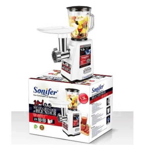 Sonifer SF-8033 2-in-1 Multifunctional Food Processor(White)