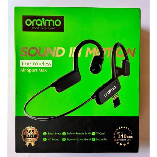 Oraimo Air Sport Max BT Headphones - Black