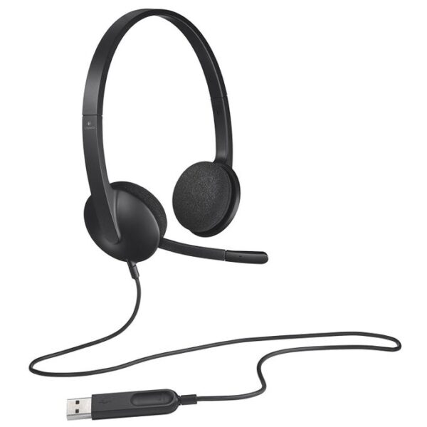 Logitech USB Headset, Stereo, USB Headset-Black