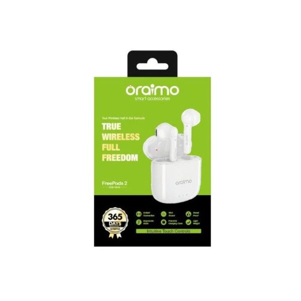 Oraimo Freepods 2 2Baba version In-Ear Wireless Bluetooth -White