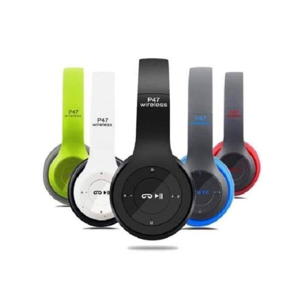 P47 Wireless Headsets Headphones With High Quality Sound - Black