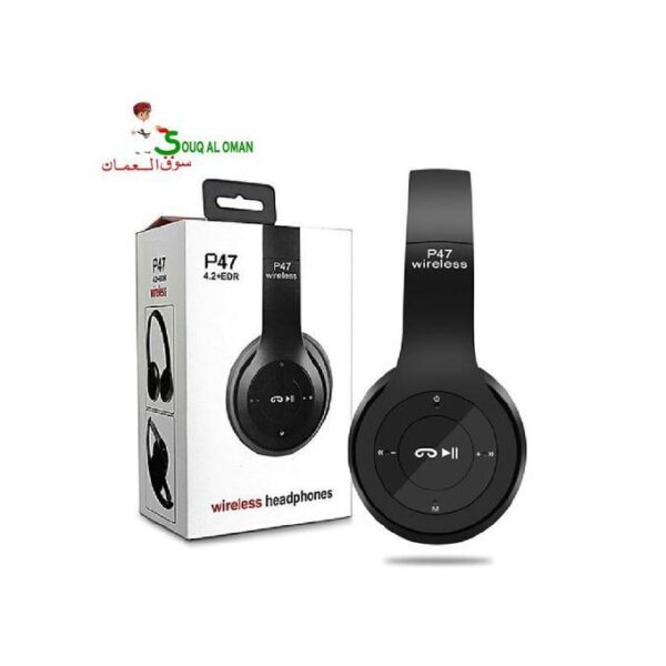 P47 Wireless Bluetooth Headphones Cross-Border Headsets - Black