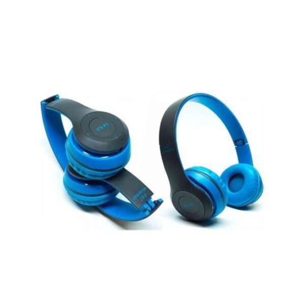 P47 Bluetooth Headset Wireless - Blue White