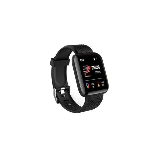 Smart Watch with Blood Pressure & Heart Rate Monitor- Black