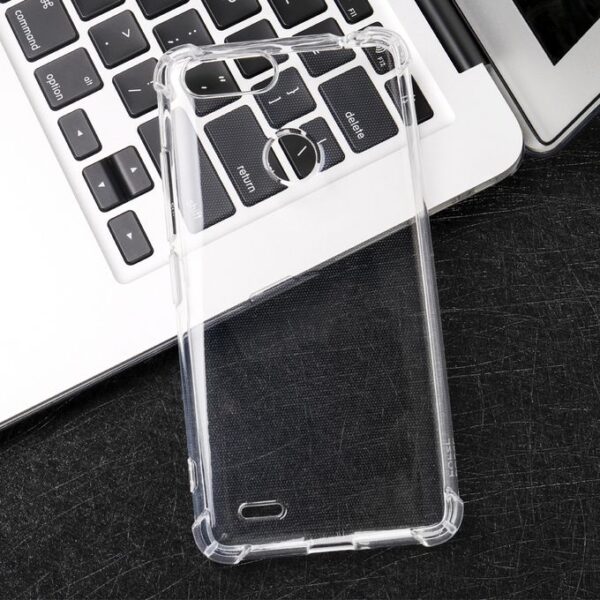 Tecno Pop 2 F Transparent Phone Cover + FREE Screenguard - Clear