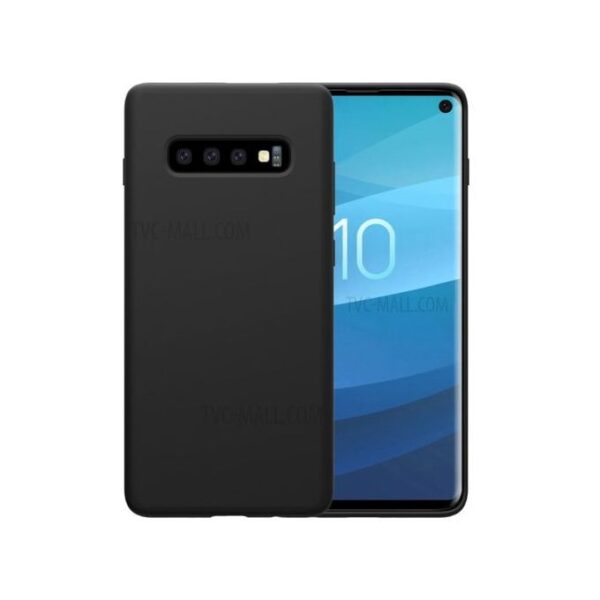 Samsung S10 Silcone Phone Cover + FREE 3D Screenguard - Black