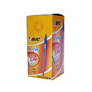 Bic Crystal XtraLife 50 Piece Pen Box Pack