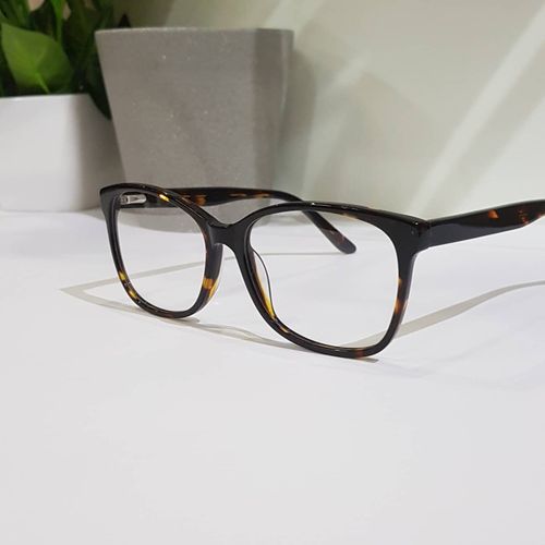 Plastic Tortoise shell Frame (Black/Brown)