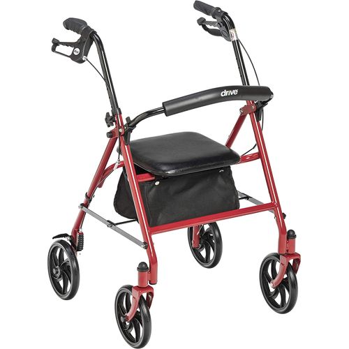 Rollator Walker(Red/Black)