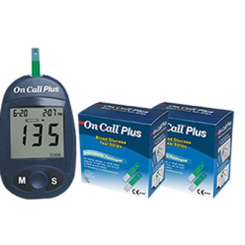 On-Call Plus Glucometer w/100 Strips (Black)