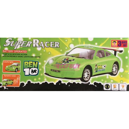 Porsche 911-R2 GTS Ben 10 Toy Car(Aqua Green)