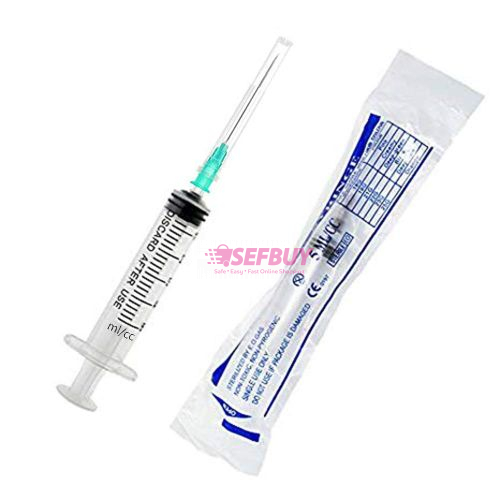 Plastic Grade 5ml Disposable Syringes(100Pcs)