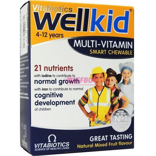 Vitabiotics Wellkid Chewable Tablets(30 Pack)