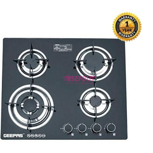 Geepas GK-4410 4 Burner Gas Cooktop(Dark Grey)