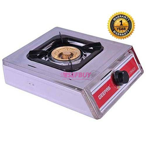 Geepas GK-681 Single Gas Burner (Silver)