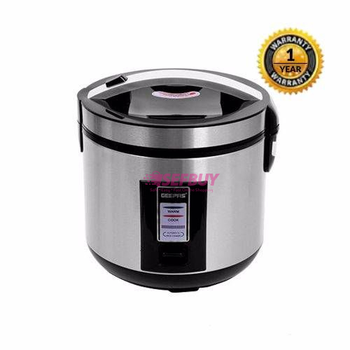 Geepas GRC-4330 1.8L Stainless Steel Rice Cooker (Silver)