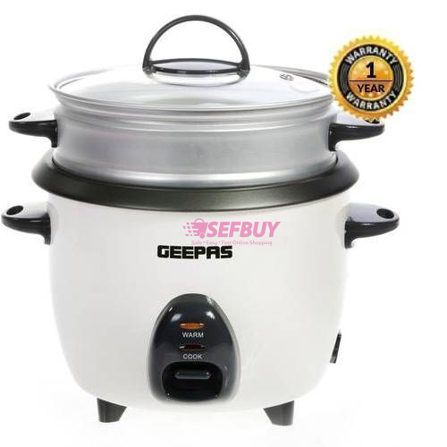 Geepas GRC-4325 1.0L Rice Cooker (White)