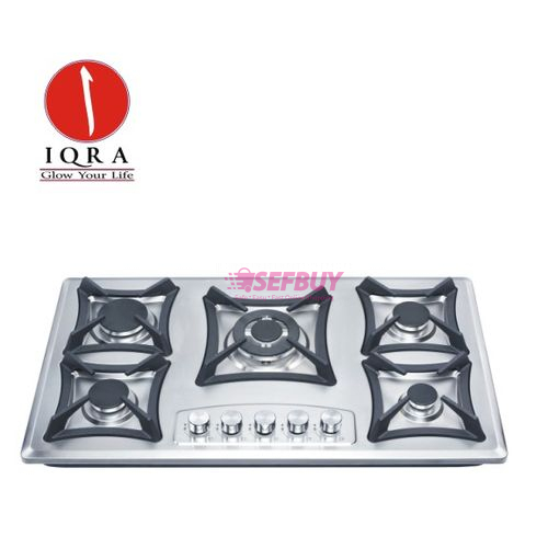 Iqra IQ-KH-5207 5 Gas Burner(Grey)