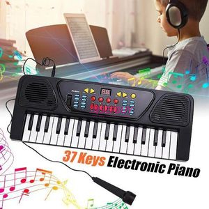 37 Keys Electronic Piano(Black)