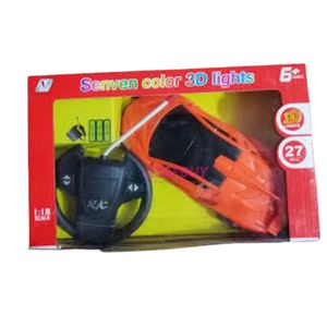 Sonven Color 3D Remote Control Toy Car(Orange)