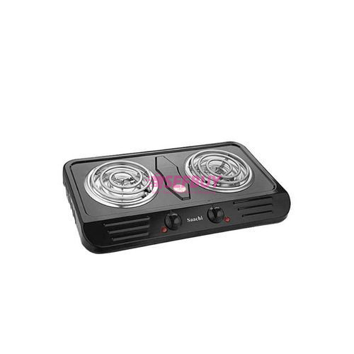 Saachi Double Hot Plate (Black)