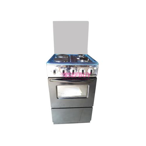 BlueFlame Spark 2 P5022E 4 Burner Full Size Cooker (Silver/Black)