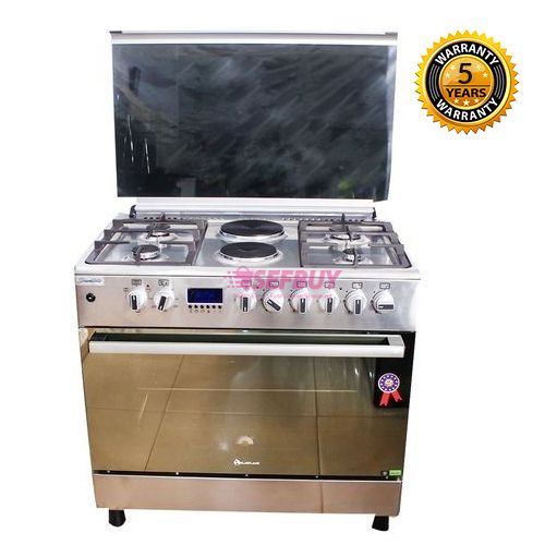 BlueFlame e90421-ERF 6 Burner Full Size Cooker (Silver)