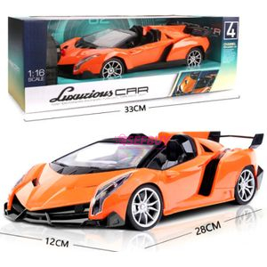 Luxurious Diecast 1:16 Miniature Lamborghini Aventador Toy Car(Flame Red)