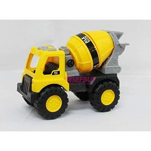 Plastic Toy Mixer Truck(Yellow)