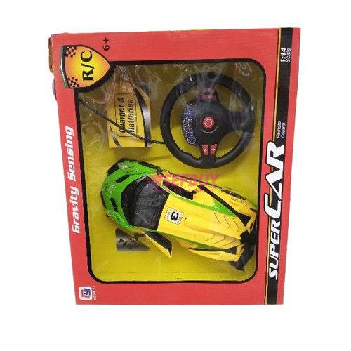 Lamborghini Huracan Super Trofeo Evo 2 Toy Car(Yellow/Green)