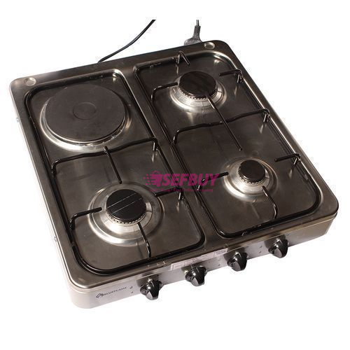 BlueFlame O-421 4 Burner Hot Plate Cook Top (Silver)