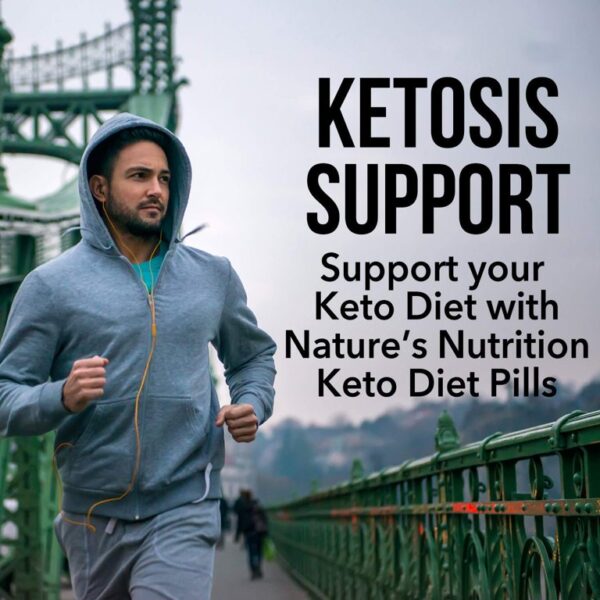 Nature's Nutrition Keto Diet Pills for Advanced Weight Loss, 1200mg, 60 Ct. - Image 5